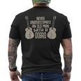 おもしろいドブロプレーヤーブルーグラスラバー メンズTシャツ バックプリント