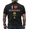 けん玉 おもちゃ シンプル ユーモア けん玉 I Love Kendama メンズTシャツ バックプリント