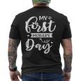 はじめての母の日 ママのために ハッピー・マザーズ・デイ メンズTシャツ バックプリント