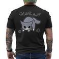 やんのかステップねこリニューアル版 おもしろ ゆるかわ かわいい ギフト 猫好き メンズTシャツ バックプリント