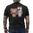 ゆるかわメルちゃん 漫画バックプリント メンズTシャツ バックプリント