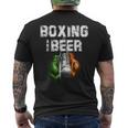 アイルランドのボクシングとビール 面白いアイルランド国旗tシャツ メンズTシャツ バックプリント