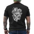 アジアの髑髏と蛇のグラフィック メンズTシャツ バックプリント