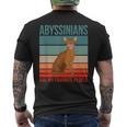 アビシニアン私の好きな人たち 子猫猫の飼い主 アビシニアン メンズTシャツ バックプリント