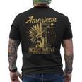 アメリカンインディアン ネイティブ服 伝説のバイクギフト メンズTシャツ バックプリント