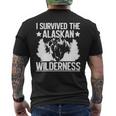 アラスカの荒野を生き延びたアラスカ 長袖tシャツ メンズTシャツ バックプリント