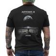 アルテミス 宇宙飛行士ミッション トゥ・ザ・ムーン 2026 ロケットアルテミス2 メンズTシャツ バックプリント