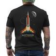 アルテミスii宇宙ロケット打ち上げミッショントゥザムーンアルテミス2 メンズTシャツ バックプリント