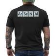 アーセナルar-Se-N-Al周期表要素 メンズTシャツ バックプリント