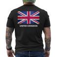 イギリスの国旗。 メンズTシャツ バックプリント