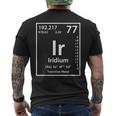イリジウムエレメント ホワイト メンズTシャツ バックプリント