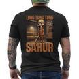 インターネット 陽気なミーム Aiキャラクター Tung Tung Tungahur メンズTシャツ バックプリント