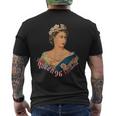 エリザベス女王2世 イギリスの王冠 マジェスティ エリザベス女王 メンズTシャツ バックプリント