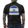 エルサルバドル国バッジ エルサルバドル国旗 メンズTシャツ バックプリント