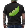 エンドウ豆のさや メンズTシャツ バックプリント
