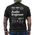 オーディオエンジニア コーヒー好き 音楽スタジオ サウンド Dj好き メンズTシャツ バックプリント