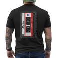 カセット テープ 音楽 ミックス オーディオ 90年代 パーティー 80年代 メンズTシャツ バックプリント