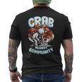 カニアレルギー Crab Allergy Community メンズTシャツ バックプリント