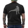 カルノタウルス 恐竜 ディノサワ 肉食恐竜 メンズTシャツ バックプリント