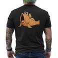 カワイイ ムツゴロウ メンズTシャツ バックプリント