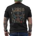 カーリー ヒンドゥー教 死の女神 戦士 母 激しい メンズTシャツ バックプリント