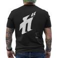 ガッチャマン 「ガ」 メンズTシャツ バックプリント