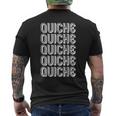 キッシュを食べる メンズTシャツ バックプリント