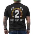 キッズ 2歳 誕生日 男の子 レーシング スピードメーター メンズTシャツ バックプリント