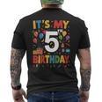 キッズ 5歳の誕生日シャツ男の子キッズ幼児5歳の誕生日男の子 メンズTシャツ バックプリント