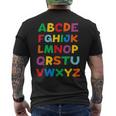 キッズ Abcs シャツ アルファベット カラフル 文字 読書 キッズ メンズTシャツ バックプリント