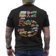 キッズ 男の子の車、消防車の5歳の誕生日 メンズTシャツ バックプリント