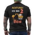キッズ 男の子用名前入りディガーシャツ 2歳の誕生日 男の子 2歳 メンズTシャツ バックプリント