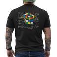 キューブマジック 数学方程式 レトロ オタクルービック 長袖tシャツ メンズTシャツ バックプリント