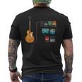 ギターペダルとストンプボックスジャム メンズTシャツ バックプリント