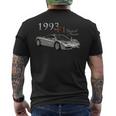 クラシックカー、1993 F1、ブリティッシュ、クラシックラグジュアリースポーツカー。 メンズTシャツ バックプリント