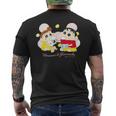 クレヨンしんちゃん しんちゃんとひまわり アイス メンズTシャツ バックプリント