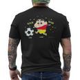 クレヨンしんちゃん しんちゃんとサッカー メンズTシャツ バックプリント