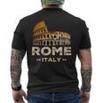 クール ヴィンテージ ローマ イタリア コロッセオ お土産 ローマ イタリア メンズTシャツ バックプリント