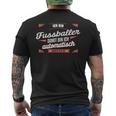 クールなフットボール選手 フットボール選手の言葉 長袖tシャツ メンズTシャツ バックプリント