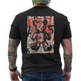 グラフィティテディベア エッジー ビンテージ レトロ アーバン ストリートウェア メンズTシャツ バックプリント