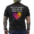 ゴッホ アート引用 ブロークンライフ アーティスト インスピレーション ハート バイブ 長袖tシャツ メンズTシャツ バックプリント