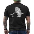 ゴルフ キャバリア グッズ おもしろ 犬 面白い 笑える 和風 メンズTシャツ バックプリント