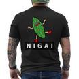 ゴーヤさんnigai メンズTシャツ バックプリント