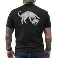 サバトラ猫 へそ天 キジトラ 猫好き おしゃれ かわいい おもしろ レトロ メンズTシャツ バックプリント