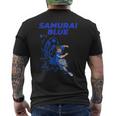 サムライブルーamurai Blue サッカー代表 漫画アニメ メンズTシャツ バックプリント