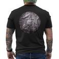 シチリア・トリナクリア イタリア シチリアプライドフラッグ トリナクリア メンズTシャツ バックプリント