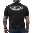 シックスパック 腹筋tシャツ、面白い6パック 腹筋tシャツ メンズTシャツ バックプリント
