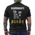シュレーディンガーの猫は生きている シュレーディンガーの猫の科学者たち メンズTシャツ バックプリント