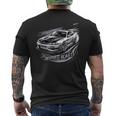 シルビアスピリット Jdm ジャパン ドリフト カルチャー スピードカー ラリー17 メンズTシャツ バックプリント
