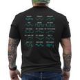 シンセサイザー ウェーブフォーム 電子音楽プロデューサー シンセス メンズTシャツ バックプリント